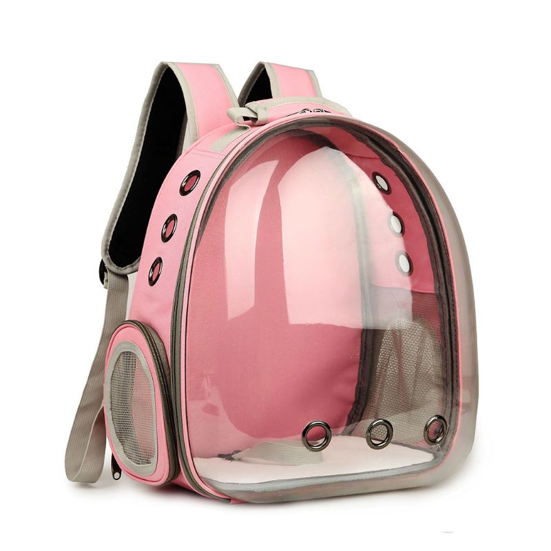 Explore the World Together with our Breathable Transparent Puppy Travel Backpack