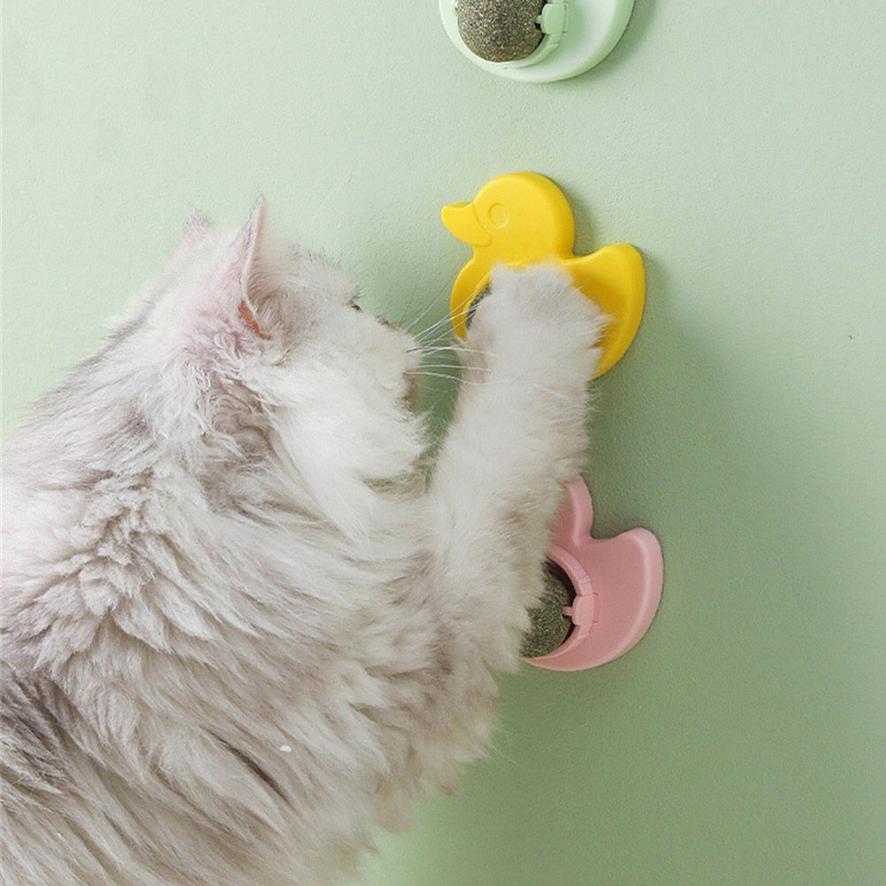 Catnip Mint Ball Rotation | Interactive Cat Toy with Catnip Mint Flavor