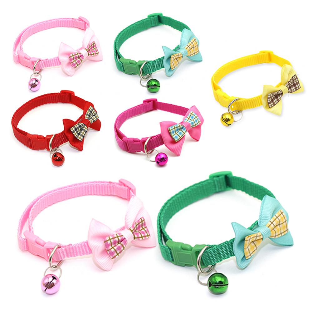 Stylish Plaid Print Cat & Dog Collar Bow Tie Bell | Shop Now!