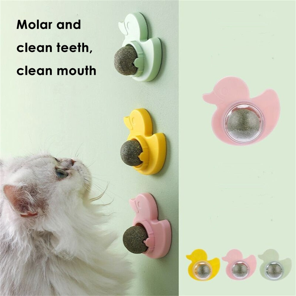 Catnip Mint Ball Rotation | Interactive Cat Toy with Catnip Mint Flavor
