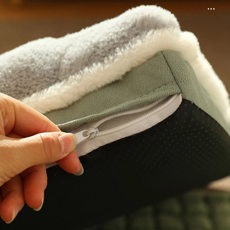 Cozy & Warm Fluffy Washable Dog Bed for Winter | Pet Store
