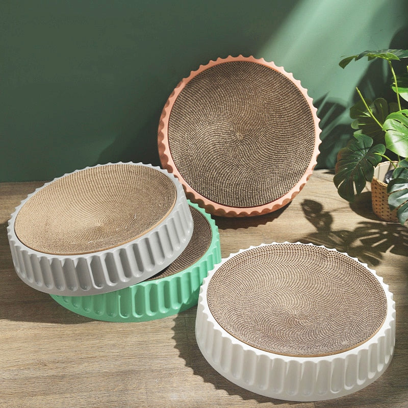Durable Round Cat Scratcher Pad |Pet Store