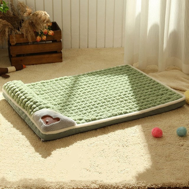 Cozy & Warm Fluffy Washable Dog Bed for Winter | Pet Store