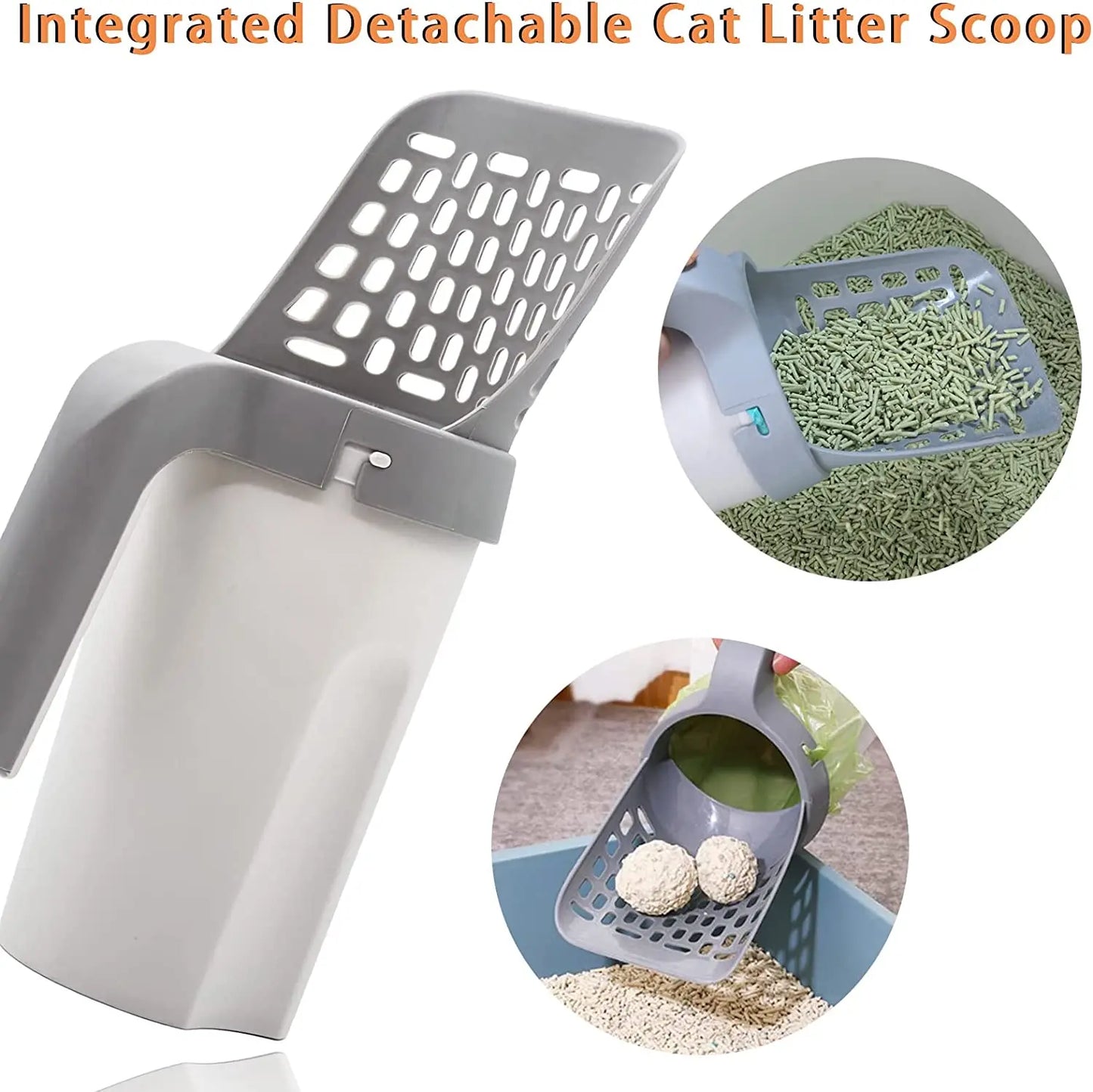 Efficient Cat Litter Shovel Scoop Kit: Refillable Bag for Pet Filter - Keep Your Space Fresh and Clean