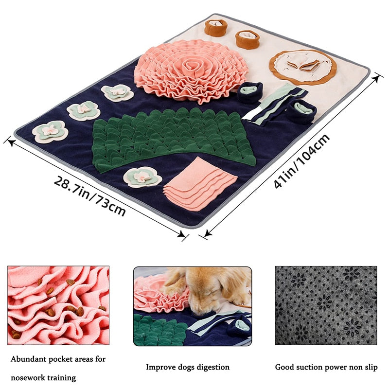 Snuffle Mat for Dogs - Interactive Feed Game with Non-Slip Bottom | Online Pet Toys Store