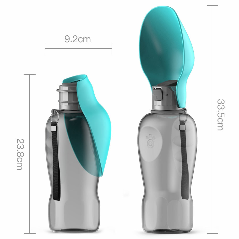 Stay Hydrated Anywhere with our 800ml Portable Dog Water Bottle with Bowl | Pet Store