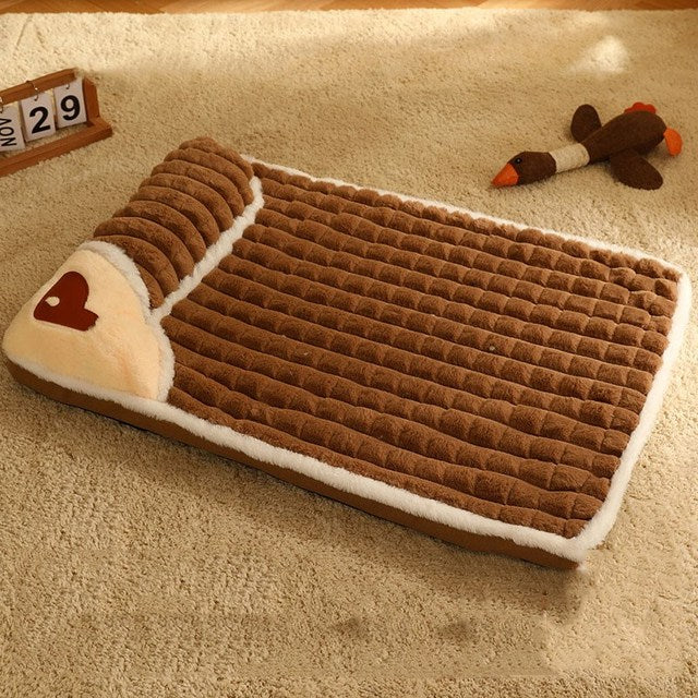 Cozy & Warm Fluffy Washable Dog Bed for Winter | Pet Store