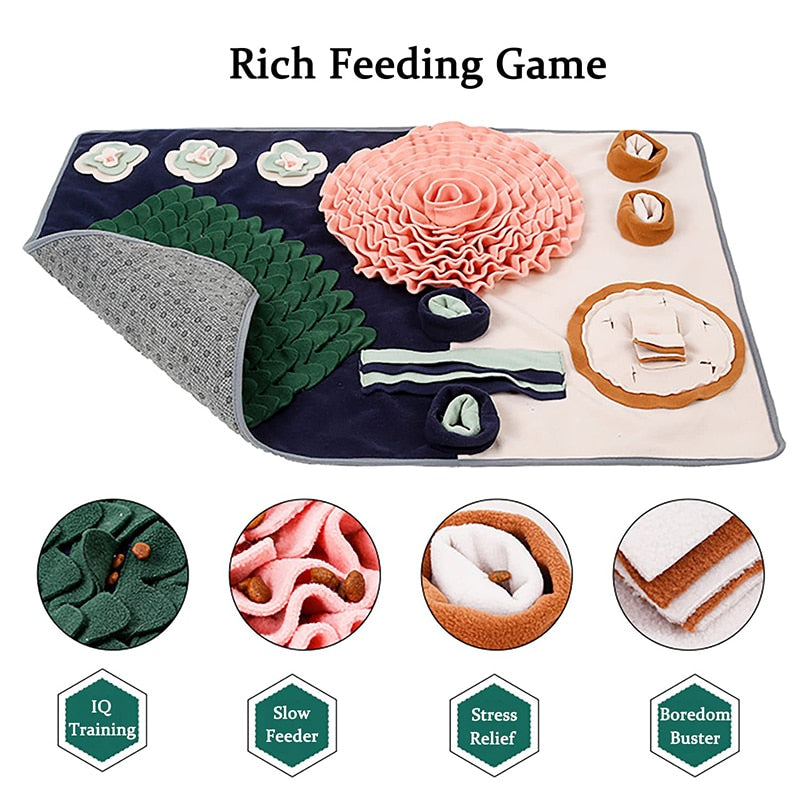 Snuffle Mat for Dogs - Interactive Feed Game with Non-Slip Bottom | Online Pet Toys Store